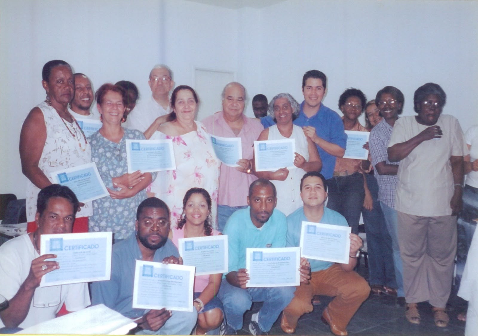 Marcelo Fritz com mestres do Candomblé e Umbanda
