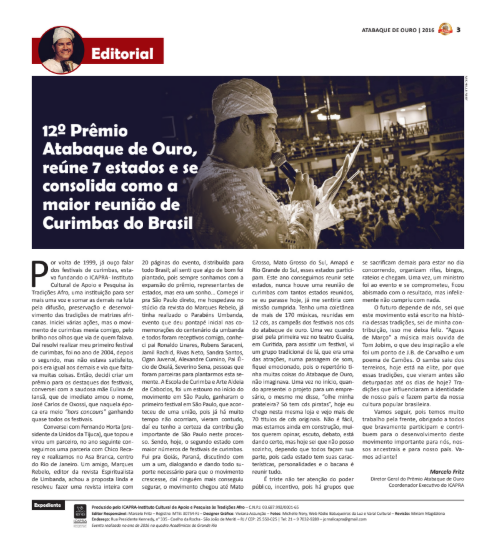 Revista Prêmio Atabaque de Ouro