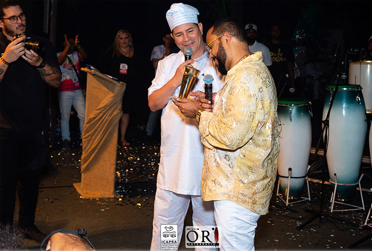 Marcelo Fritz em cerimônia de homenagem
